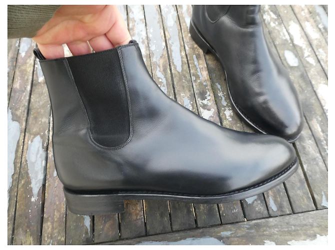boots élastique paraboot box noir 45 - vue 3