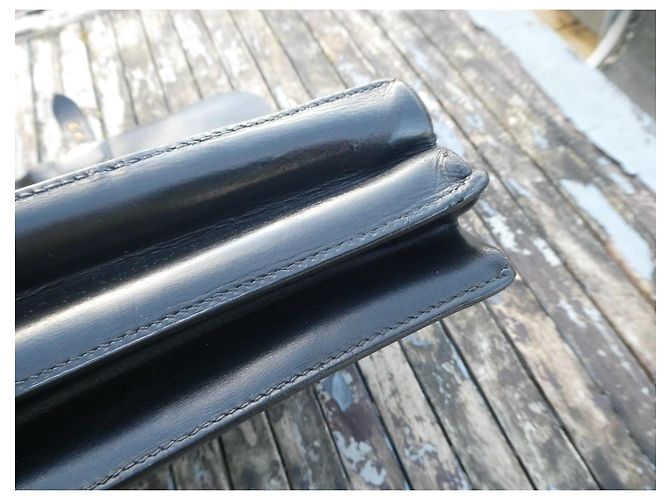 vintage Hermès messenger bag Black - view 11