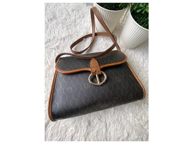 Borsa Christian Dior Tela a nido d'ape Marrone - vista 3