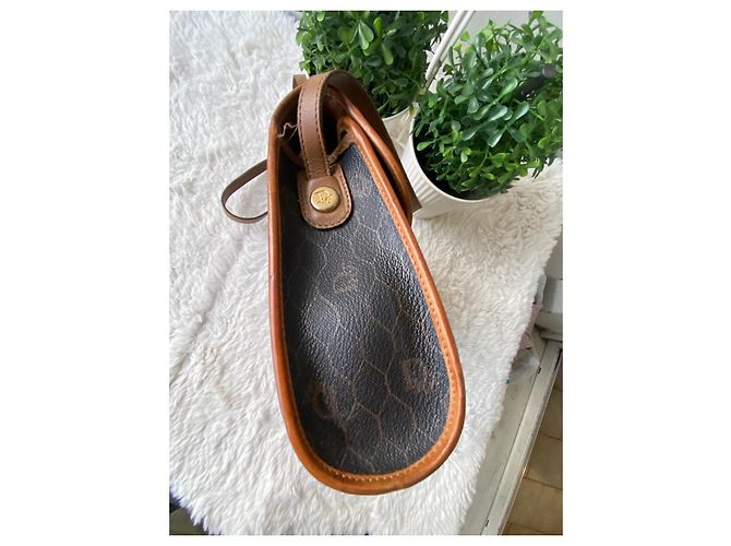 Borsa Christian Dior Tela a nido d'ape Marrone - vista 5