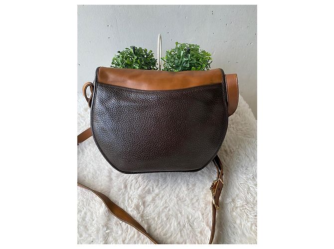 Borsa a tracolla Christian Dior in pelle marrone - vista 5