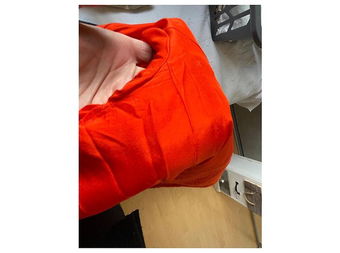 Chanel Tweed Jacke Koralle Orange Größe 40 - Ansicht 9