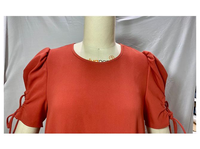 Abito con maniche legate See By Chloé in poliestere rosso - vista 10