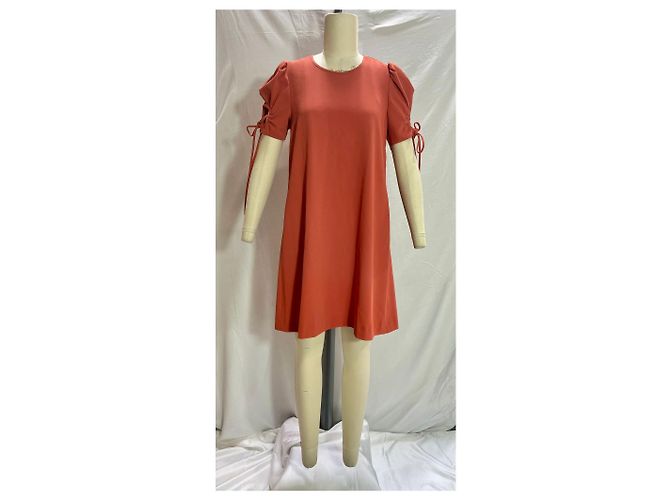 Abito con maniche legate See By Chloé in poliestere rosso - vista 7