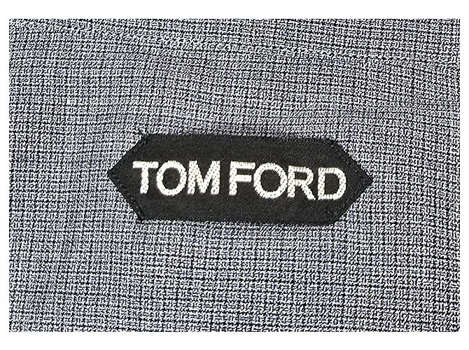 Camicia a maniche lunghe con bottoni Tom Ford in lyocell grigio - vista 11