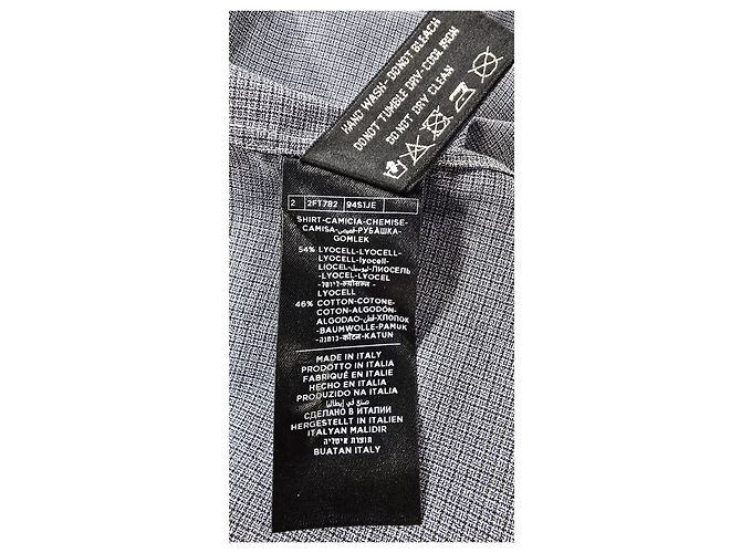 Camicia a maniche lunghe con bottoni Tom Ford in lyocell grigio - vista 12
