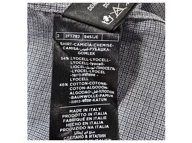 Camicia a maniche lunghe con bottoni Tom Ford in lyocell grigio - vista 6