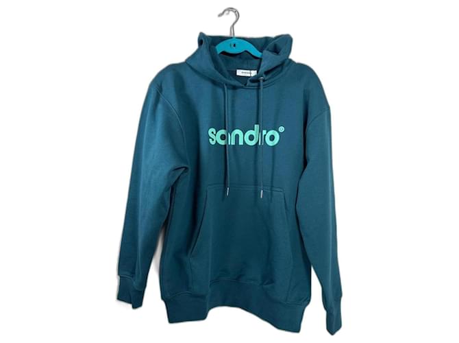 Sandro Sweatshirt Grün Baumwolle XL - Ansicht 5