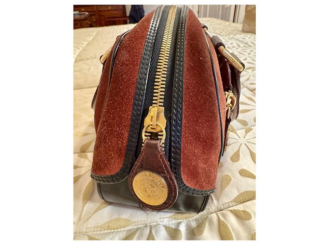 Borsa Louis Vuitton in pelle di cervo rosso scuro Bordò - vista 4