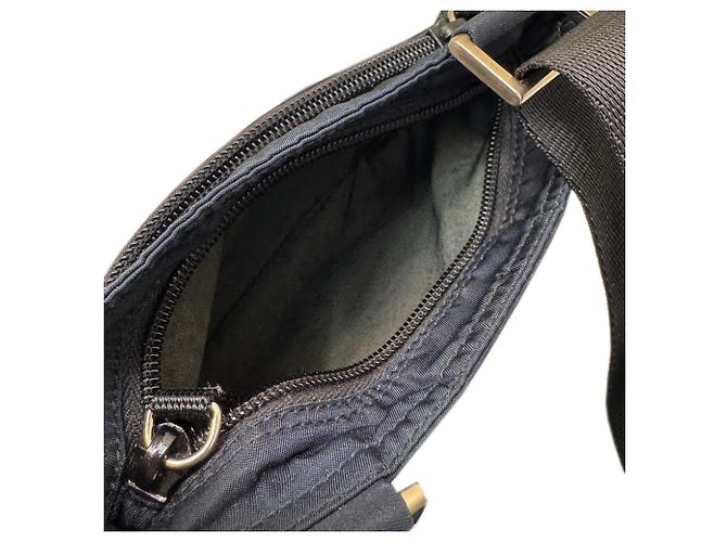Pochette in nylon blu navy Prada - vista 8
