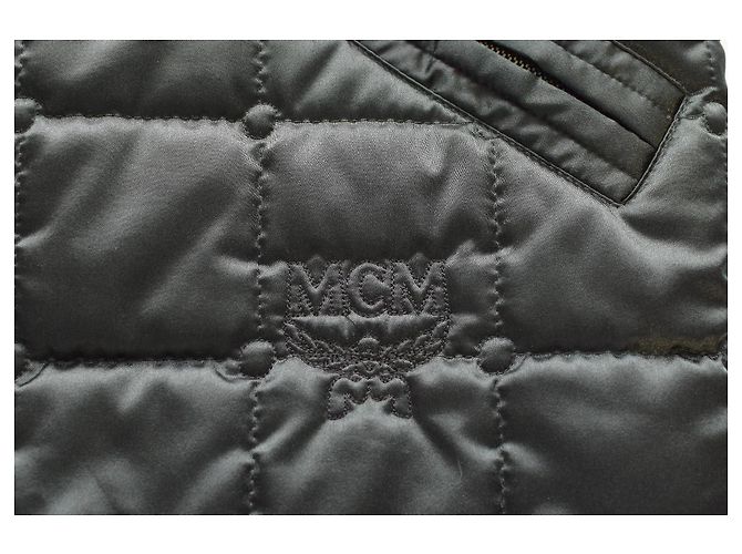 MCM Pufferjacke Schwarz Gesteppt Polyester Größe 38 - Ansicht 5