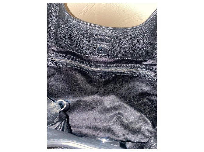 Borsa shopping in pelle Tod's nera Nero - vista 3