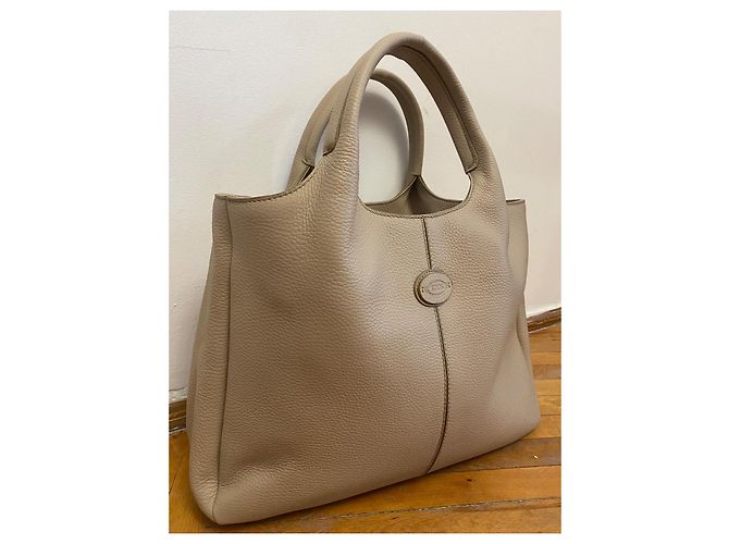 Borsa in pelle Tod's beige - vista 4