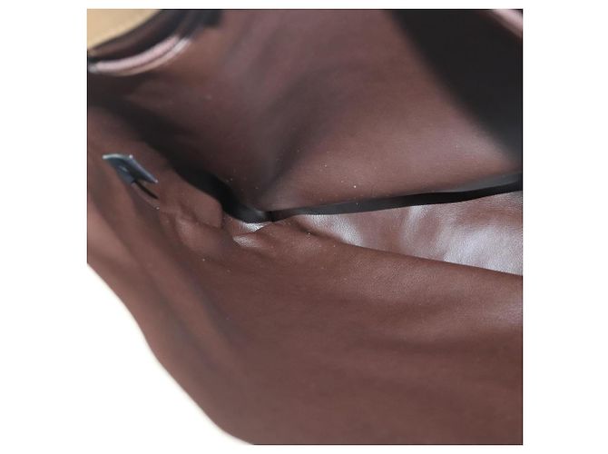 BALLY Borsa a Spalla a Catena in Pelle Beige Oro Auth 96771 D'oro - vista 18