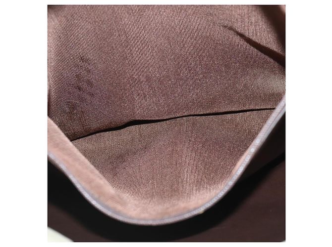 BALLY Borsa a Spalla a Catena in Pelle Beige Oro Auth 96771 D'oro - vista 20