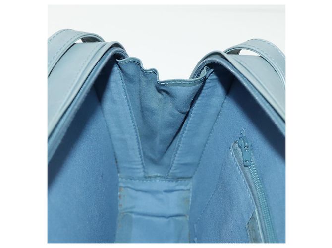 Borsa a spalla Gianni Versace in pelle blu Auth bs19299 - vista 18