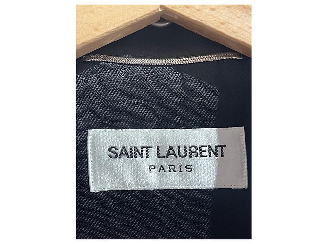 SAINT LAURENT Jacken T.FR 48 Leder Schwarz - Ansicht 4