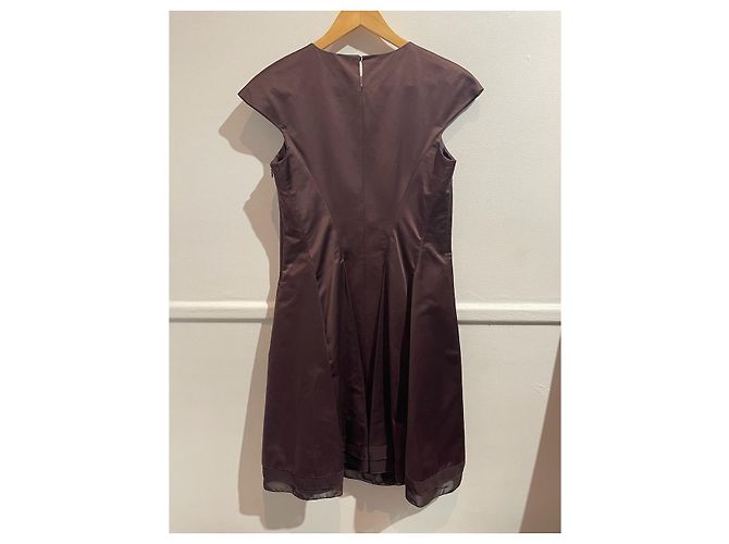 Vestido SAINT LAURENT T.FR 38 Algodón Púrpura - vista 5
