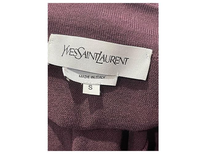 SAINT LAURENT Strickwaren T.International S Seide Lila - Ansicht 4