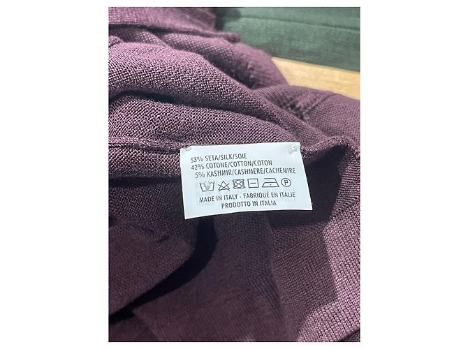 SAINT LAURENT Strickwaren T.International S Seide Lila - Ansicht 5