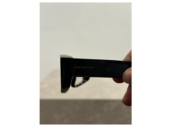 Occhiali da sole BALENCIAGA T. Plastica Marrone - vista 7