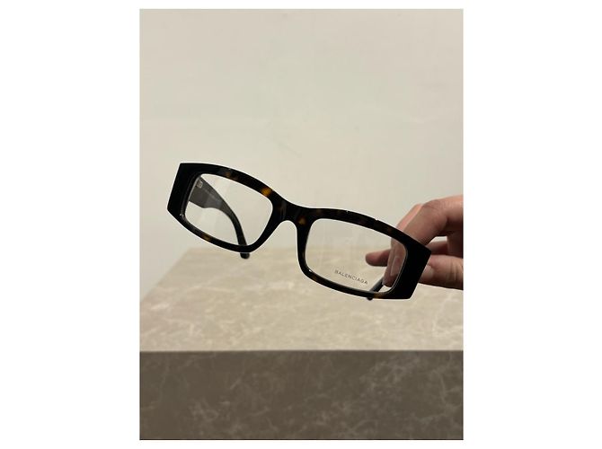 Occhiali da sole BALENCIAGA T. Plastica Marrone - vista 9