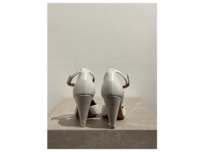 Céline Tacchi CELINE T.EU 37 Pelle Bianco - vista 4