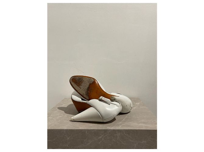 Céline Tacchi CELINE T.EU 37 Pelle Bianco - vista 9