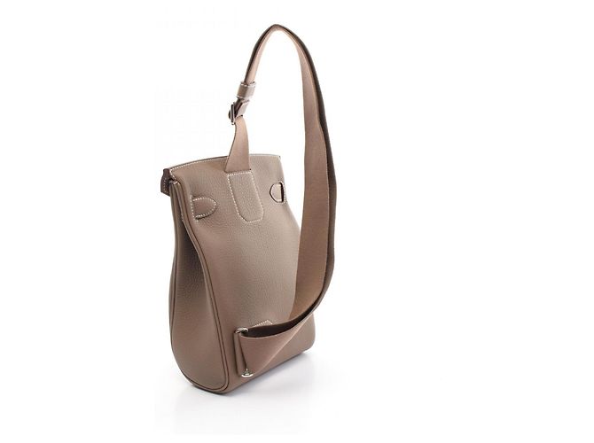 Hermès Sac de taille Hermes Kelly Akkad PM Beige Taupe - vue 3
