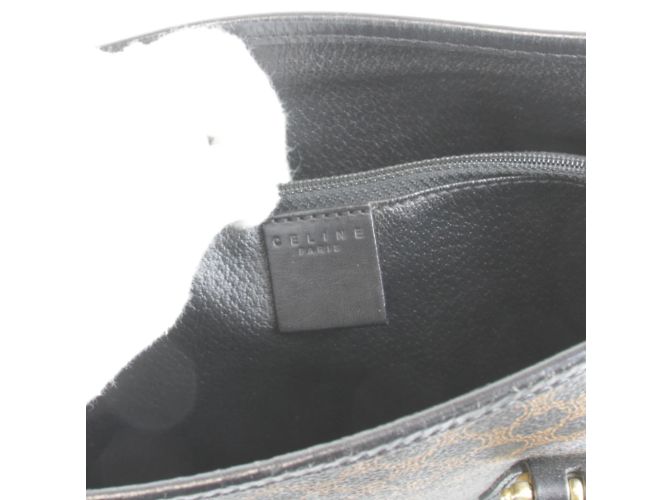 Borsa a mano Céline nera in PVC Nero - vista 7