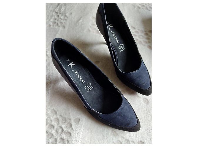 Décolleté KOOKAÏ in scamosciato nero grigio blu navy Taglia 38 - vista 2