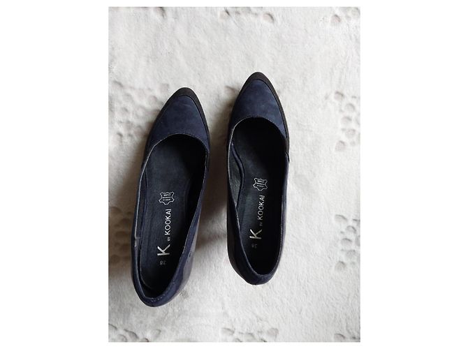 Décolleté KOOKAÏ in scamosciato nero grigio blu navy Taglia 38 - vista 6