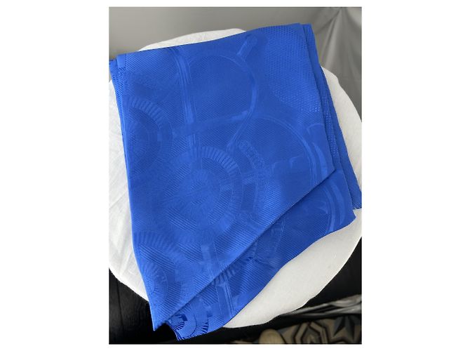 Damask Lavallière von Hermès Blau - Ansicht 6