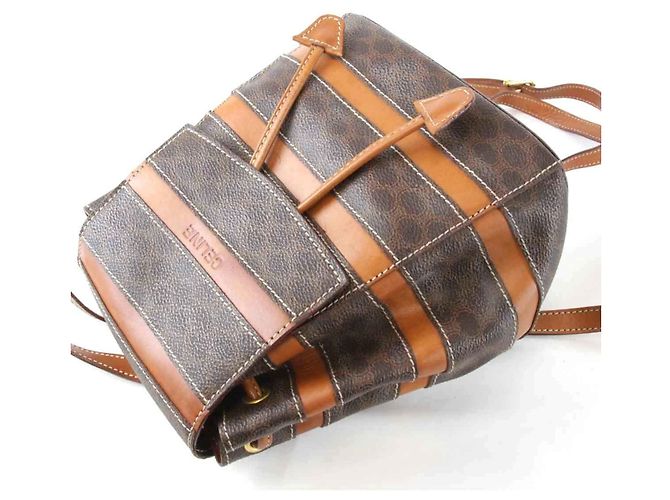 Céline Celine brauner Leder-Rucksack - Ansicht 7