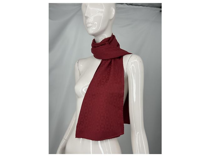 Sciarpa in cashmere "H" di Hermès Rosso - vista 2
