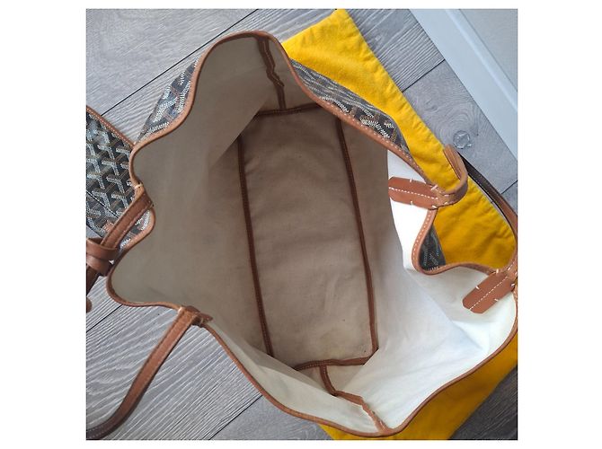 Saint Louis Borsa a mano Goyard St.Louis PM Beige in tela - vista 10