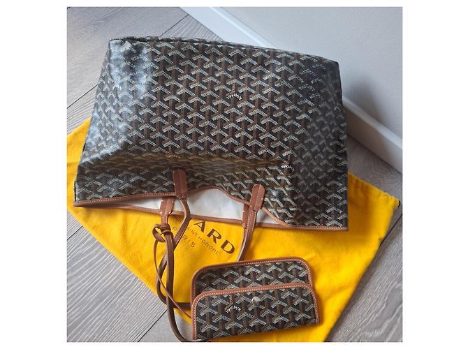 Saint Louis Borsa a mano Goyard St.Louis PM Beige in tela - vista 12
