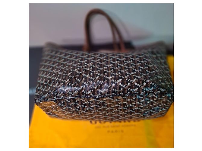 Saint Louis Borsa a mano Goyard St.Louis PM Beige in tela - vista 14