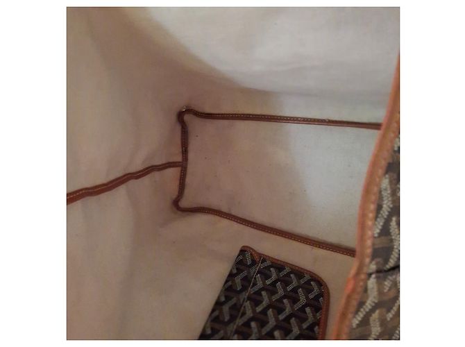 Saint Louis Borsa a mano Goyard St.Louis PM Beige in tela - vista 17