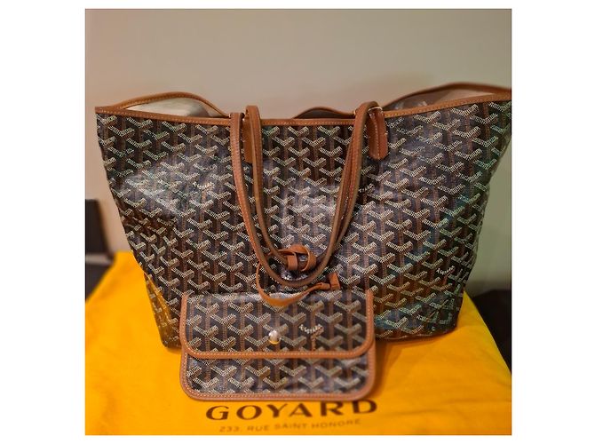Saint Louis Borsa a mano Goyard St.Louis PM Beige in tela - vista 2