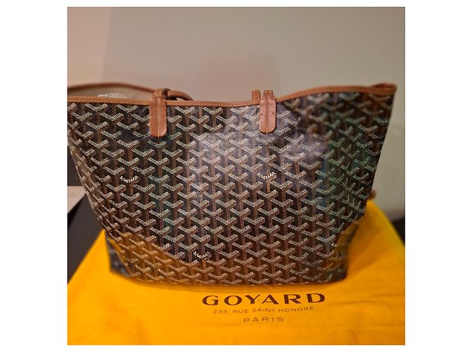 Saint Louis Borsa a mano Goyard St.Louis PM Beige in tela - vista 4