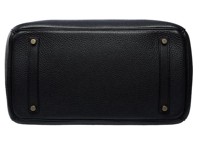 Hermès HERMES Birkin 35 Tasche aus schwarzem Leder - 101903 - Ansicht 7