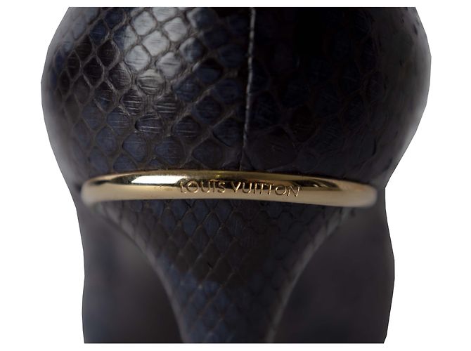 Pumps Eyeline in pelle di serpente Louis Vuitton - anni '10 Porpora - vista 4