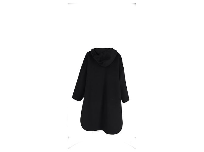 Totême Pullover-Mantel aus schwarzer Kaschmir - Ansicht 2