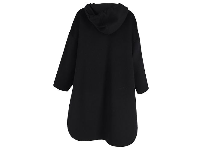 Totême Pullover-Mantel aus schwarzer Kaschmir - Ansicht 3