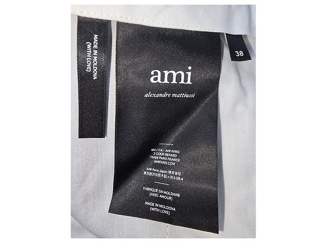 Ami Slim-Fit Trousers in Grey Wool - view 12