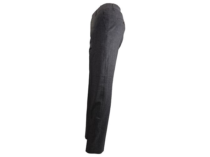 Ami Slim-Fit Trousers in Grey Wool - view 2
