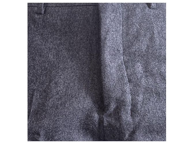 Ami Slim-Fit Trousers in Grey Wool - view 4