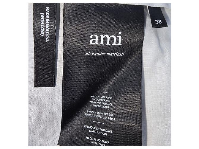 Ami Slim-Fit Trousers in Grey Wool - view 6
