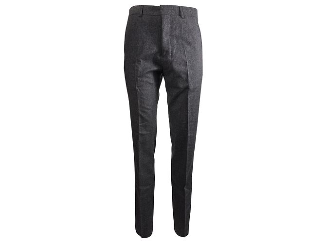 Ami Slim-Fit Trousers in Grey Wool - view 7